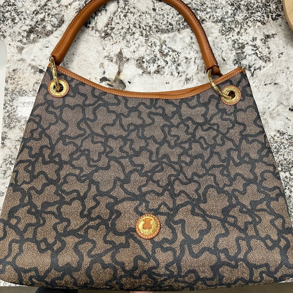 Nude Denim colored canvas Kaos New Total One Shoulder Bag